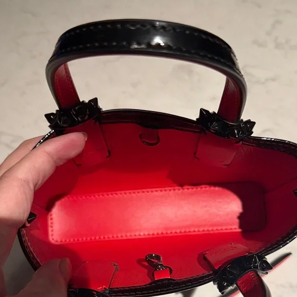 Christian Louboutin Black and Red Women's Handbag - Picture 4 of 14